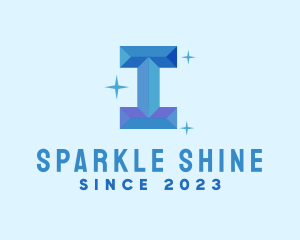 Twinkle - Shiny Gem Letter I logo design