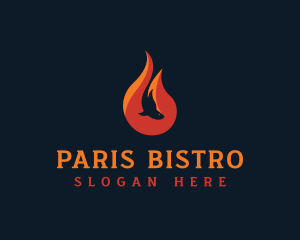 Fish Flame Gastropub logo design