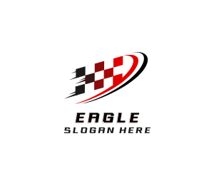 Fast Racing Flag Logo