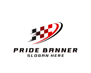 Fast Racing Flag logo design