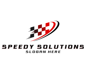 Fast - Fast Racing Flag logo design