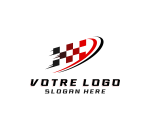 Racing - Fast Racing Flag logo design