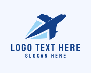 Transportation - Fast Jet Plane logo design