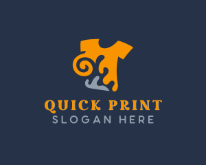 Swirl T-shirt Printing logo design