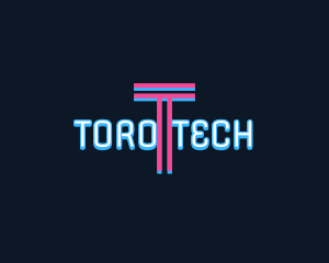 Neon Tech Digital logo design