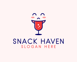 Happy Hour Wine  logo design