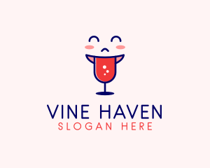 Happy Hour Wine  logo design