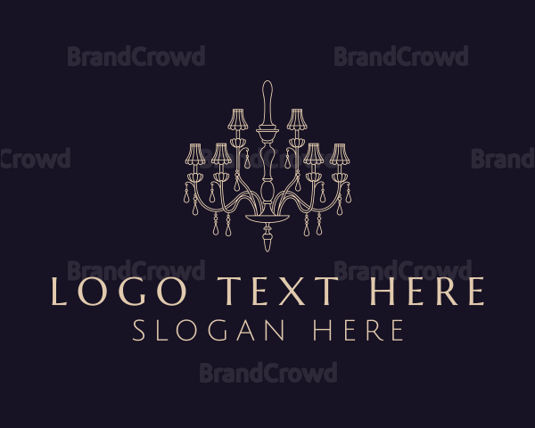 Chandelier Light Fixture Logo