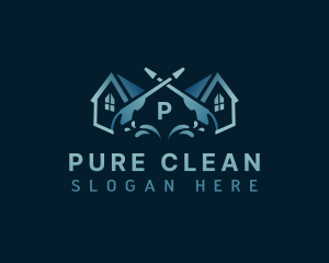 Housekeeping Pressure Washing logo design