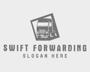 Freight Truck Delivery logo design