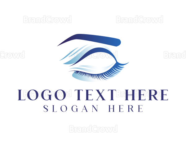 Feminine Eyelash Beauty Logo