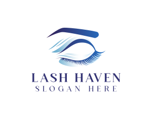 Feminine Eyelash Beauty logo design