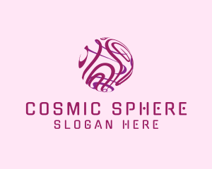 Tech Sphere Swirl logo design