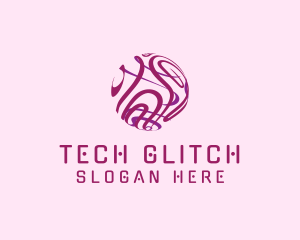 Tech Sphere Swirl logo design