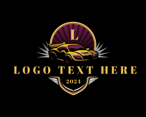 Automobile - Elegant Racing Car logo design