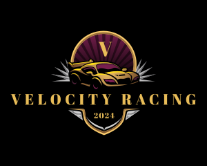 Elegant Racing Car  logo design