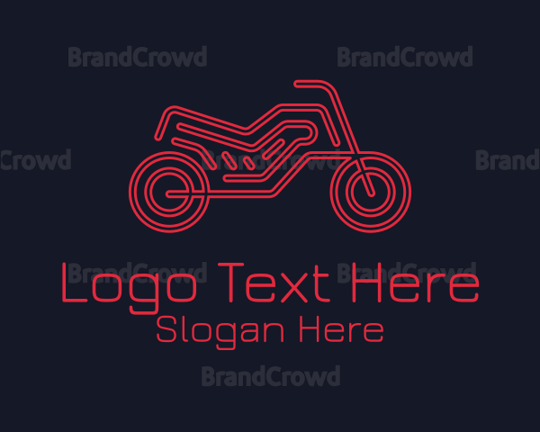 Motorcycle Racer Bike Logo