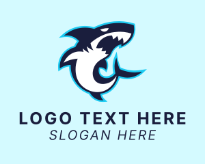 Swim - Gaming Shark Predator logo design