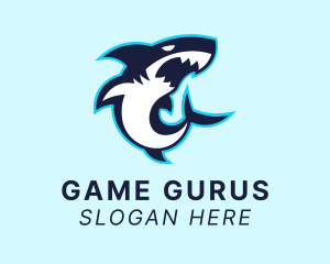 Water Park - Gaming Shark Predator logo design
