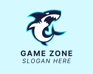 Gaming Shark Predator logo design