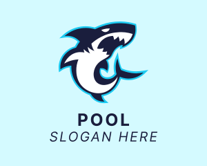 Aqua - Gaming Shark Predator logo design