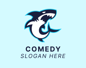 Surf Shop - Gaming Shark Predator logo design