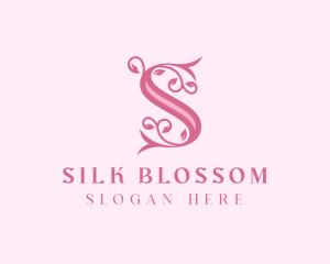 Wellness Floral Letter S logo design