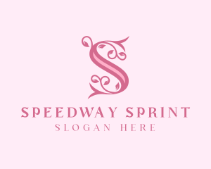 Wellness Floral Letter S logo design