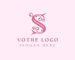 Floristry - Wellness Floral Letter S logo design