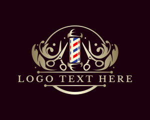 Barbershop Scissors Scissors Logo