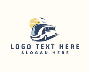 Destination - Transportation Bus Tour logo design