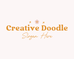 Floral Doodle Boutique logo design