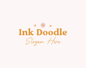 Floral Doodle Boutique logo design