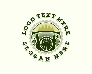 Contractor - Lumberjack Tree Logging logo design