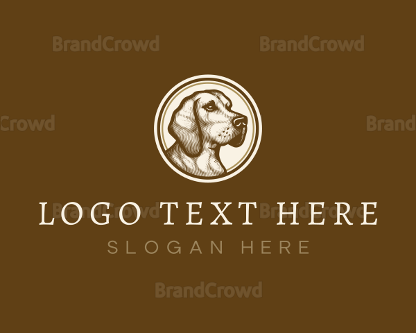 Dog Portrait Canine Logo