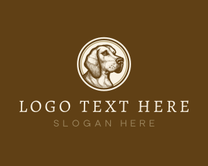 Dog Portrait Canine logo design