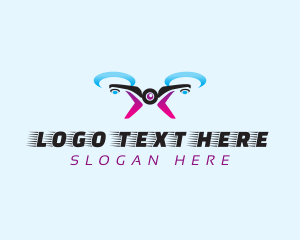 Aerial Photography - Flying Drone Videography logo design