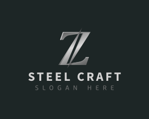 Steel - Machine Steel Industry logo design