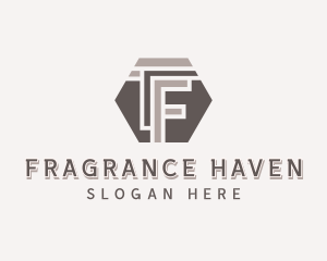 Hexagonal Company Letter F logo design