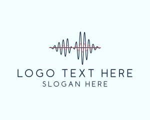 Podcast - Telecommunications Audio Wave logo design