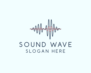 Telecommunications Audio Wave logo design