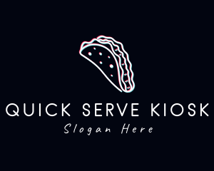 Glitch Taco Snack logo design