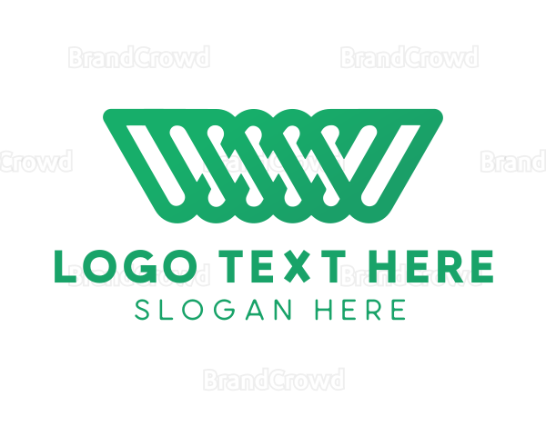 Abstract W Pattern Logo