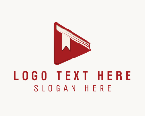 Youtube - Book Play Button logo design