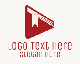 Youtube Vlogger - Book Play Button logo design