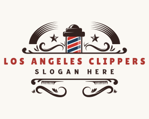 Barber Grooming Barbershop Logo