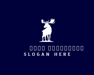 Livestock - Moose Deer Animal logo design