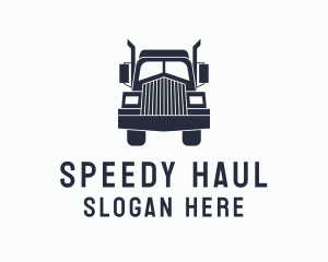 Truck - Armored Trailer Truck logo design