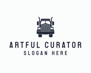 Armored Trailer Truck logo design