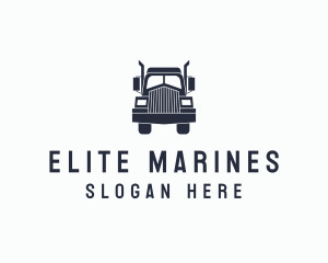 Armored Trailer Truck logo design